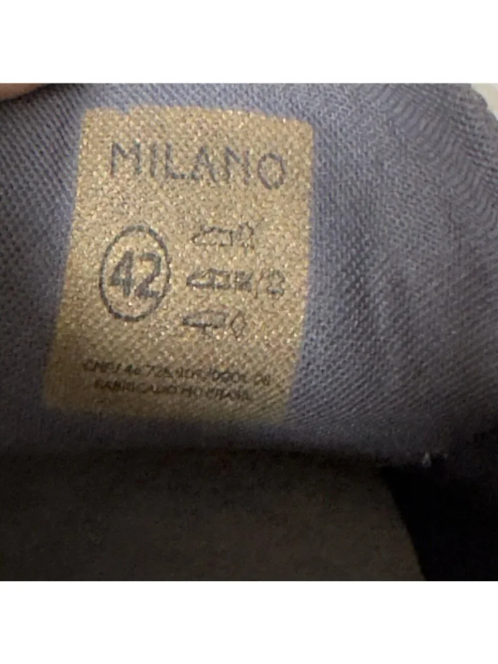 Milano Low Top Leather Casual Sneakers In Cream White Mems Size 9/42